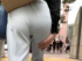 《パンティー透け透けなスラックス》 No.1384【Part1・みんな大好きパンツスーツ着衣尻】