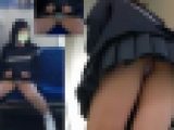 対面彼女　電車内でパンチラしてくる挑発的な制服女子が女神すぎる