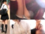 透けブラしまくり制服女子に非情な声かけPチラ盗撮動画