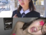 《W特典》【電車痴漢】★2年ぶりに都市伝説級のノーパンJ○に遭遇★超絶優等生風なのに車内で潮を吹きながら暴れイキ＆トイレで大絶叫