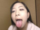 新作　ベロを目一杯出して顔舐めするお姉さん（完全オリジナル）