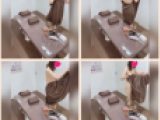 【女性限定の個室マッサージ／隠し撮り】小型カメラで盗撮！着替えでまさかの展開に！！私服の下に・・（mp4）