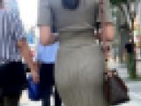 【ロングスカート】清楚系スタイル抜群お姉さんのお尻に大興奮