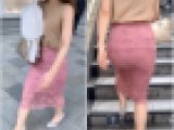 《◆最終値下げ◆》　【意外と巨尻な清楚系美人妻が履くレースタイトスカート】
