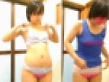 【高画質盗撮】ツルツルマ◯コ！ノーブラタンクトップ乳首！バイト仲間を狙い撮り