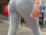 【通スピ＆スロー】お尻のお肉が右に左に！スウェットパンツな着衣お尻様をロックオン！