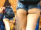 【フルHD】街の強烈なハミ尻９！圧巻のデカ尻