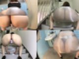 スケ×③ベ♡OLさん♡タイトミニスカ♡階段＆男子便所♡～夜～