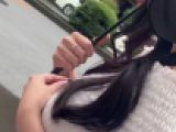 Ｇカップ推定！おっぱいを抱えて歩く巨乳ちゃん、夜は巻き髪がエロいパイズリスト