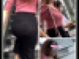 【大きいお尻に肉棒つっこむ！】エロい顔して最高にエロいお尻をフリフリして男を誘惑。淫乱女のパンティーライン【648】