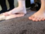 手踏み 素足+靴下