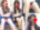 【電車内対面盗撮】可愛い顔とエロい美脚太ももとパンティ丸見え盗撮パンチラ動画【FHD動画】