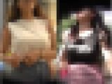 【街撮り動画セット販売⑱】可愛い女子2人のFカップ揺れ