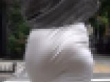 Fさんパート4　パンティーライン　透け　尻