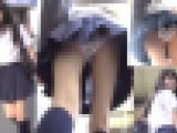 バレた大失態！階段で制服美少女の追い撮りパンチラ盗撮動画19