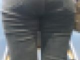 【食べ頃ヒップ】20代細身OLスキニーデニム尻13