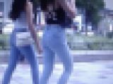 極上スタイルの超絶美人ギャルがピタピタデニム履いて物凄いクビレを見せつけながら歩いてるよ