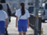 【マチドリ！！】街中のジャージ・ハーパン娘⑥　ムチ尻仲良しコンビ