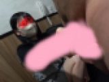 ＊パパ活女子＊可愛くて気が強そうな黒髪清楚JDが満喫でおじさんの肉棒４５４５手コキ