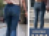【1194】気軽に腰チラしてますけど…見てるこっちは「マ〇コ見えた！」級で歓喜してますから！ピチピチスキニージーンズ女子（後編）