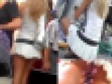 【これはヤバイ！お姉さんのハミ○ンギリギリ際どいパンチラを盗撮】