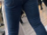 037 下半身が緩そうなお姉さんのムッチムチなスキニーデニム尻