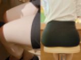 【タイトスカート】デカ尻ミニスカOLの座り尻と太もも