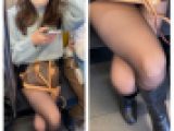 脚フェチ504 脚を組む美人お姉さんの真上からエロ過ぎる黒パンスト美脚