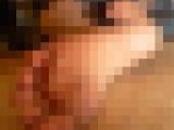 クールなOLさん、素足にスリッポン脱ぎたての足の裏