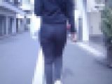 超美人お姉さんがタイトスウェットパンツ履いて美巨尻モッコリさせて歩いてるよ
