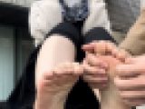28歳25cm 美女激弱足裏くすぐり！3分36秒