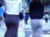 タイトスカートを履いた美人お姉さんが美尻プルプルさせて歩いてるよ(2名収録)