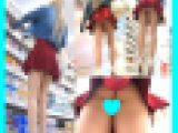 ❦Tバックが常に見えてしまっているwww金髪ギャルお姉さんを盗撮！！❦