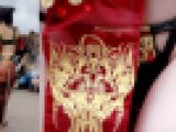 【Tバック生尻♡】ケツ丸出し変態踊り子レイヤー襲来♪極小パンツで股間をチラチラ露出する悪い痴女【鼠径部♡