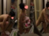 妊娠前の姿。緊張！お風呂の扉が開く瞬間。美人OLの全裸を鑑賞。