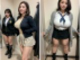 【30代】J●より断然エロい！爆乳ママの制服試着！