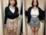 【40代】熟女の爆乳J●制服試着、興奮必至！