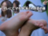 マレにヒマなOL系3人の足の裏