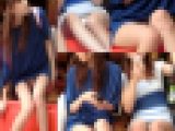 オシャレ美女２人揃ってモロパンチラしまくり！ぴちぴちワンピから露出美脚ダブルPチラ堪能対面ぱんちら