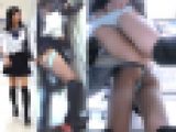 可愛い制服女子のピンクの尻穴まで晒された痴漢行為。抵抗出来ず受ける辱め編
