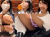 ※過去最高!食い込み!※ 制服J◎の衝撃マン肉はみ出しパンチラ映像