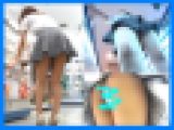◇今にもパンチラしそうな激ミニお姉さんを粘着したら案の定パンツが見えちゃったwww！！◇