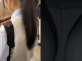 素人痴漢日記６９TRAIN目★大人しそうな白ニットベスト女子の生態