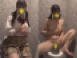 デパートのトイレでこっそりオナニーしちゃうJK117