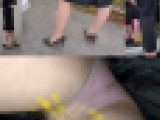 会社の同僚、社用車片付け中にパンチラ撮影！ NO. 14