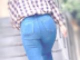 長身美ボディ女のエロ巨尻！自慢のデカ尻をパッツン＋苦しそうにムニュらせて男を誘惑！ 下品なスキニーデニム お姉さん編