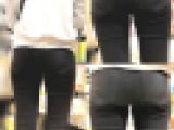 【期間限定】若奥様のぴっちり黒スキニー お尻だけをじっくり密着収録【街中風景066】