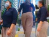 No.886おっぱいもお尻もボリューム満点OLさんの出社時に密着取材