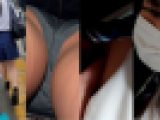 [乗車記録62]すっぴんマスクの低身長ポニーテール女子こう生に精子ぶちまけ…