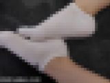 女の子の靴下フェチ　濡れたねばねばのソックスf859